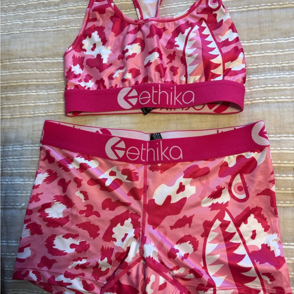 Ethika Vibrant Pink Pattern Set - NWOT
